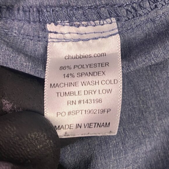 Chubbies Shorts Men's Large Gray 7" Inseam Drawstring Running Gym Training - Picture 7 of 12